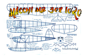 full size printed plans peanut scale "macchi mb .308 ioro"  flies beautifully and did win the rubber scale event.