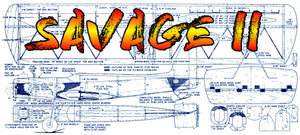 full size printed plans vintage 1959 control line profile stunt .19 savage ii transition trainer