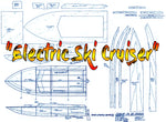 full size printed plan  l 22" b 8" engine electric "05 ski cruiser" for radio control