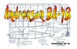 full size printed peanut scale plans andreason ba-4b all seem to look right and fly right also.
