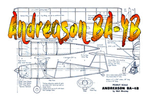 full size printed peanut scale plans andreason ba-4b all seem to look right and fly right also.