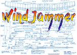 full size printed plan rubber-powered coupe d'hiver wind jammer a proven winner