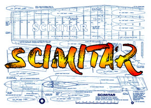 full size printed plan vintage 1984 control line stunter  .35 - .40 scimitar   constructed for easy repair in the event of damage.