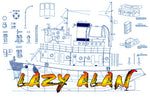 full size printed plans giant scale 1:20 tug l 48" b 13" for radio control
