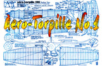 full size printed plans peanut scale 1911 paulhan- tatin  aero-torpille no.1 winner of the pioneer class