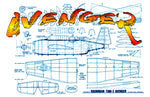 full size printed peanut scale plans avenger  ww-ii torpedo bomber.