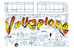 full size printed plans peanut scale 'volksplane' also suited for the beginner in the peanut scene