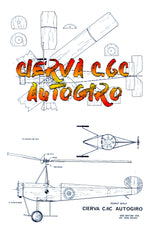 full size printed peanut scale plans cierva c.6c autogiro  here's your chance to satisfy your curiosity. go for it!