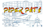 full size printed plans peanut scale "piper pat 1" his model offers challenges to those who want them