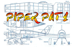 full size printed plans peanut scale "piper pat 1" his model offers challenges to those who want them