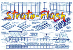full size printed plan 1950 free flight  wingspan 37"  engine ½ a strato-flash results: spectacular!