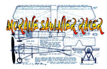 full size printed plans peanut scale "morane saulnier racer "morane saulnier racer" an all-sheet model