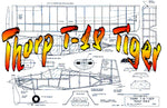 full size printed plans peanut scale "thorp t-18 tiger"  flight-trims rather easily.