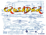 full size printed plan vintage 1971 semi-scale nostalgic 30 stunt crusader construction is kept fairly simple