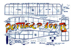 full size printed plans peanut scale "pottier p 100 ts"  fine performing peanut model