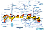 full size printed plan   control line speed piped bee class b how to break 200 mph