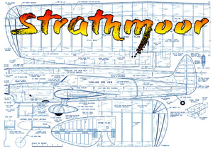full size printed plan vintage 1959 control line stunter strathmoor more places at the nats than any others.