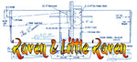 full size printed plan vintage 1971 control line combat "the raven & little raven" foam wings