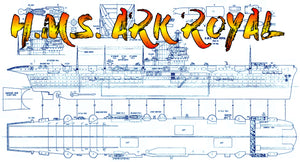 full size printed plan aircraft carrier  scale 1/192  length 50" for radio control