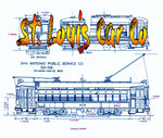 full size drawings o gauge st. louis car co trolley built by the american car co
