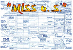 full size plans standoff scale 1/8 "miss u. s.”  unlimited hydroplane l 44" for radio control