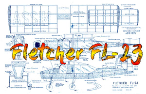 full size printed peanut scale plans fletcher fl-23 break the reign of the fike e