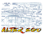 build a 1/10 scale hydroplane  gas engine .03 to .09 full size printed plans