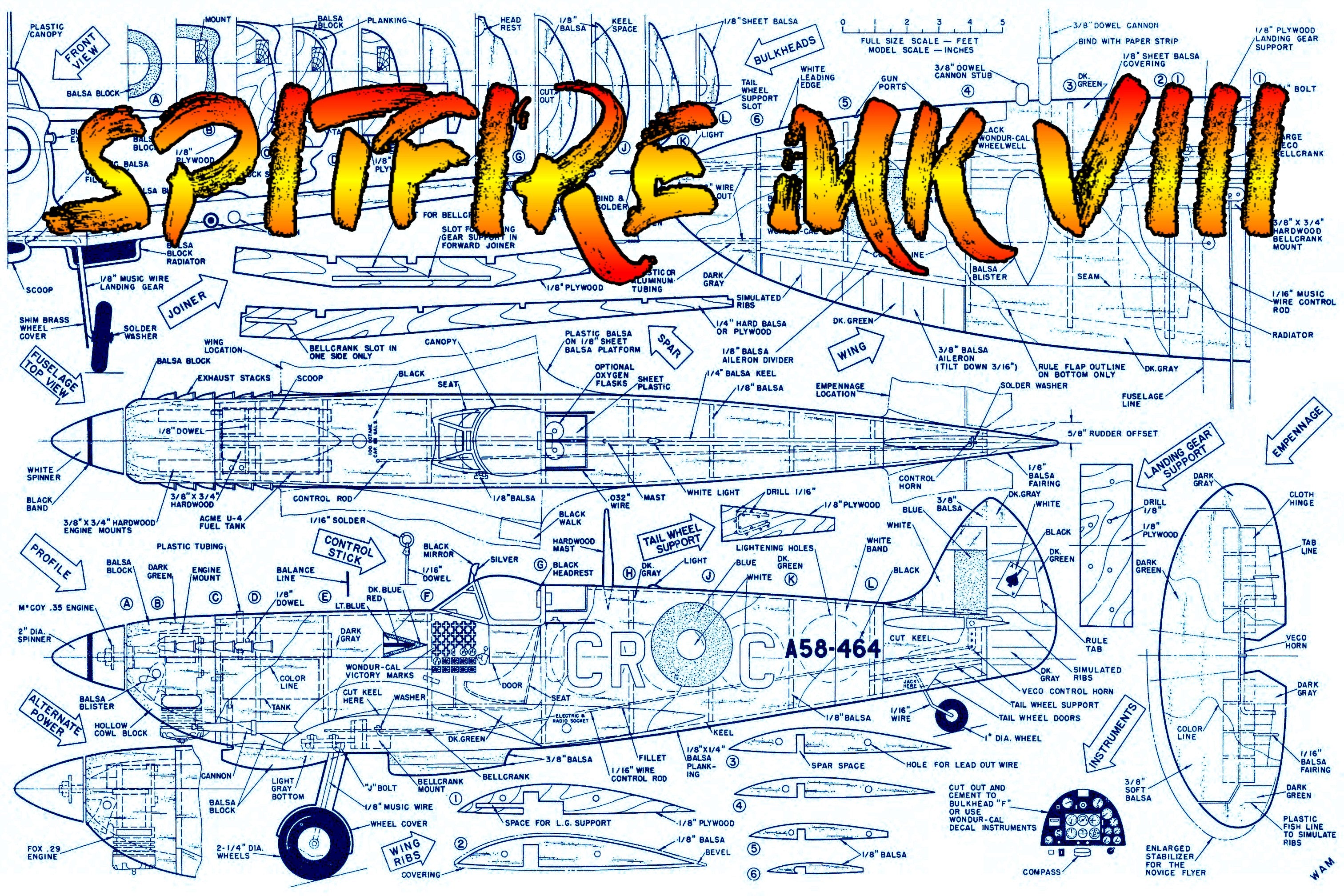 Spitfire Length Dimensions Of A Spitfire