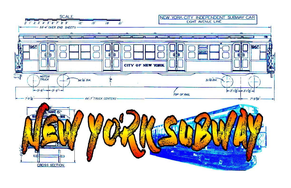 full size plans vintage 1941 new york subway trolley o & ho gauge