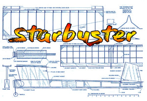 full size printed plan 1962 freeflight  wingspan 48”  engine .049 starbuster simplicity plus performance