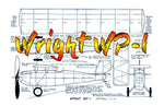 full size printed plans peanut scale "wright wp-l"  good, stable flyer, easy to build