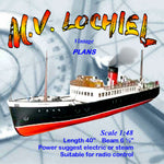 build a scale 1:48  length 40” mv lochiel was the islay mailboat full size printed plan