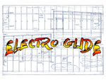 full size printed plan inexpensive electric fun gliding 90” w/s for radio control
