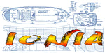 full size printed plans scale 1:32 3/8"=1ft tug ionia l 36 3/4" suitable for radio control