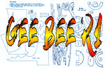 full size printed plans peanut scale gee bee r1  symbol of the "golden age"