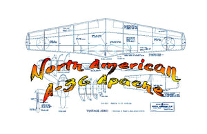 full size printed plans peanut scale "north american p-51 apache"