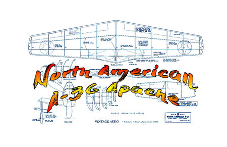 full size printed plans peanut scale "north american p-51 apache"