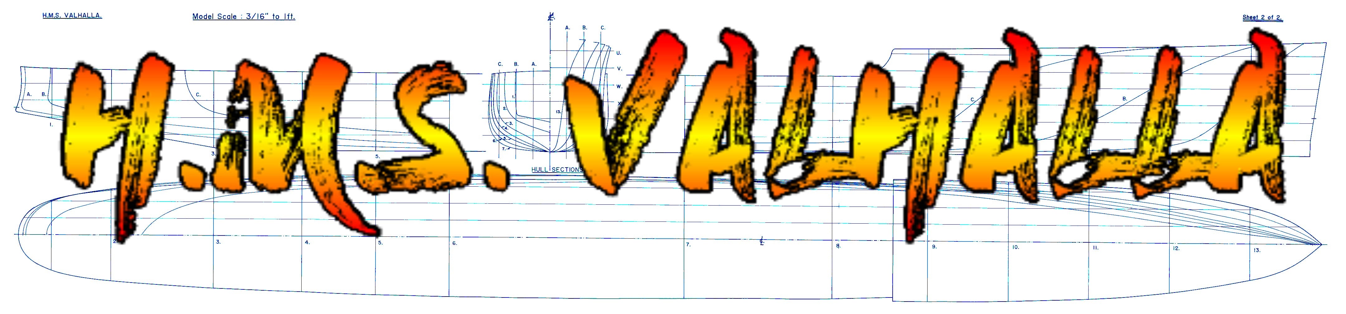 full size printed plans scale 3/16 in to 1ft. v&w destroyers length 58" suitable for radio control