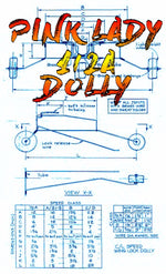full size plans control line speed pink lady  class  ½ a wingspan 14 1/2”