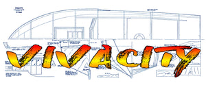 full size printed plan vintage 1965 length 54 in.  beam 17 in. "vivacity" suitable for radio control