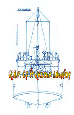 full size printed plan  1:24 scale r.a.f. 67 ft rescue launch suitable for radio control