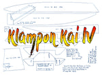 full size plans-.35 outboard raceing boat l28" klampon kai iv for radio control