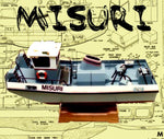 german inland waterways push tug scale 1:16 26" misuri full size printed plans & article for radio control
