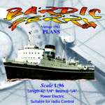 full size printed plan scale 1:96 bardic ferry suitable for radio control