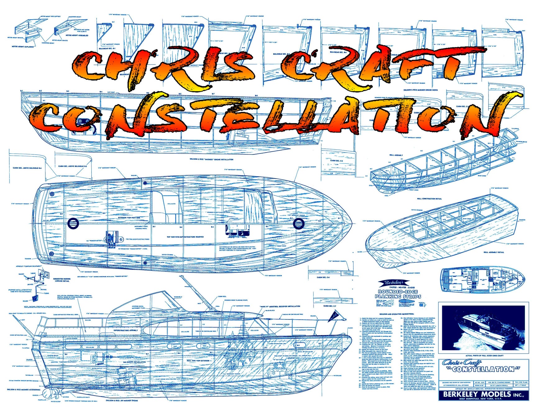 Full Size Printed plans and notes to Build a Scale (5/8