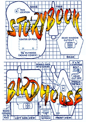 full size printed plans storybook birdhouse here’s a birdhouse that's different,