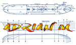 full size printed plan and article small coastal tanker 1:72 scale 36" adrian m suitable for radio control