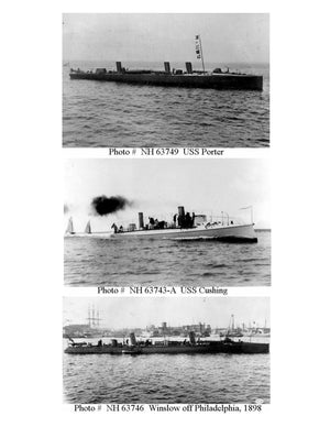 full size printed plan spanish-american war  torpedo boat suitable for radio control