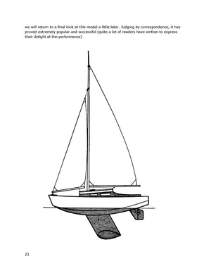 build a 34" sailboat for beginners full size printed plan and building article
