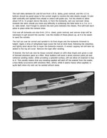 full size printed plan scale is around i / 72 steam yacht sunda power electric or sail  suitable for radio control